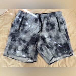 RVCA Black and Gray Jogger Pants